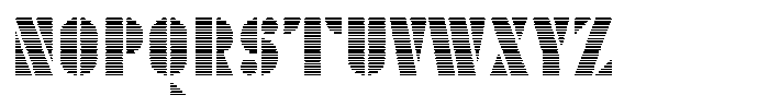 TK Enso Scanline Font UPPERCASE