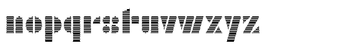 TK Enso Scanline Font LOWERCASE