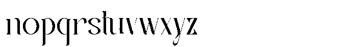Tlasnos Font LOWERCASE