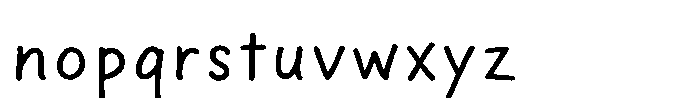 TM Mimosa Std N B Font LOWERCASE