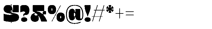 TNSC Bink Bink Extra Wide Font OTHER CHARS