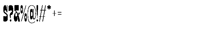 TNSC Bink Bink Ultra Narrow Font OTHER CHARS