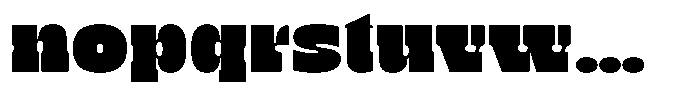 TNSC Bink Bink Ultra Wide Font LOWERCASE