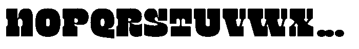 TNSC Bink Bink Wide Font UPPERCASE