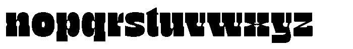 TNSC Bink Bink Wide Font LOWERCASE