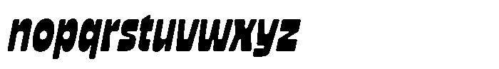 TNSC Garly Slanted Font LOWERCASE