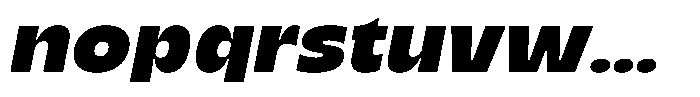 TNSC Migno Sans Migno Sans Black Italic Font LOWERCASE