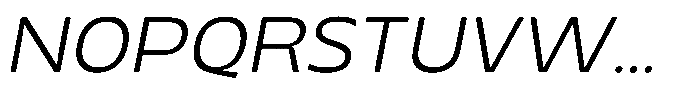 TNSC Migno Sans Migno Sans Fine Italic Font UPPERCASE