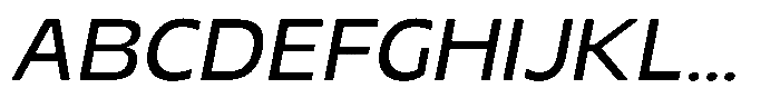 TNSC Migno Sans Migno Sans Light Italic Font UPPERCASE