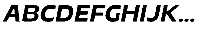 TNSC Migno Sans Migno Sans Medium Italic Font UPPERCASE