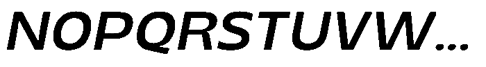 TNSC Migno Sans Migno Sans Regular Italic Font UPPERCASE