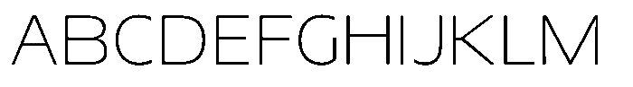 TNSC Migno Sans Migno Sans Thin Font UPPERCASE