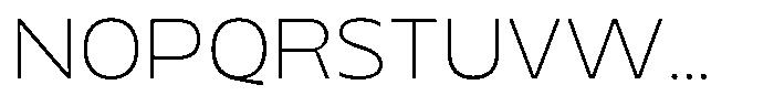TNSC Migno Sans Migno Sans Thin Font UPPERCASE