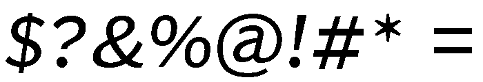 TN Web Use Only Font OTHER CHARS