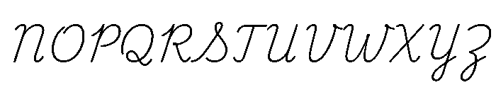 Toothpaste Extra Light Font UPPERCASE