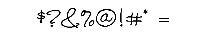 Toothpaste Medium Font OTHER CHARS