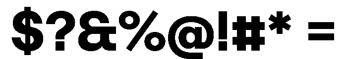 Tosh Bold Font OTHER CHARS