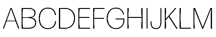 Tosh Extra Light Font UPPERCASE