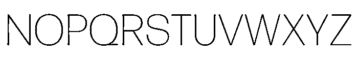 Tosh Extra Light Font UPPERCASE
