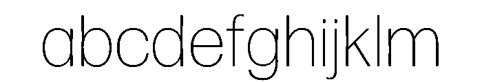 Tosh Extra Light FONT