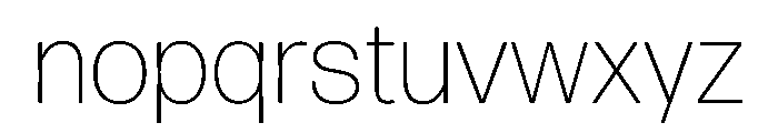 Tosh Extra Light Font LOWERCASE