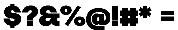 Tosh Heavy Font OTHER CHARS