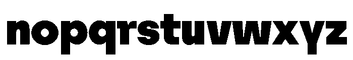 Tosh Heavy Font LOWERCASE