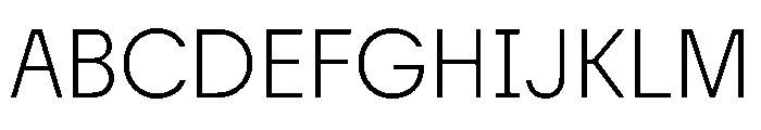 Tosh Light Font UPPERCASE