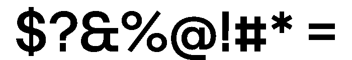 Tosh Medium Font OTHER CHARS