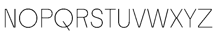 Tosh Thin Font UPPERCASE