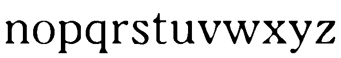 Tot Shizukasmudgemin Stdn Regular Font LOWERCASE