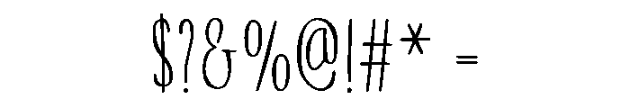 TODD Condensed Font OTHER CHARS