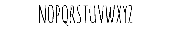 TODD Condensed Font LOWERCASE