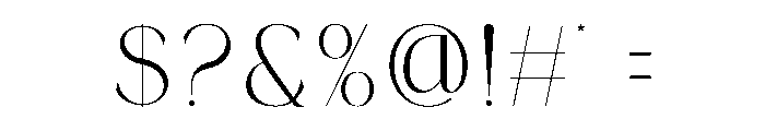 TORES Font OTHER CHARS