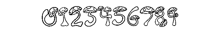 Toadstool Mushroom By S Regular Font OTHER CHARS