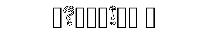 Toadstool Mushroom By S Regular Font OTHER CHARS