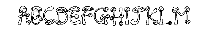 Toadstool Mushroom By S Regular FONT