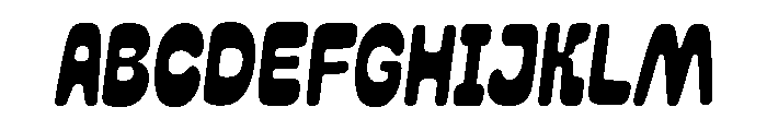 ToastedAvenue-Italic Font UPPERCASE
