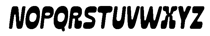 ToastedAvenue-Italic Font UPPERCASE
