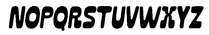 ToastedAvenue-Italic Font LOWERCASE