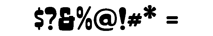 ToastedAvenue-Regular Font OTHER CHARS