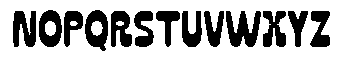 ToastedAvenue-Regular Font LOWERCASE