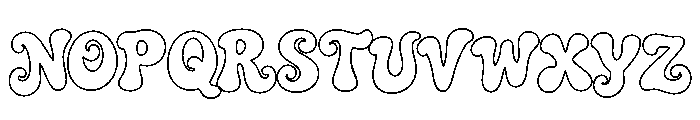 Toasty Morning Outline Regular Font UPPERCASE