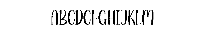Today Winter Font UPPERCASE