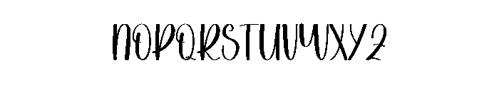 Today Winter Font UPPERCASE