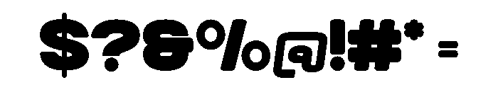 Toffee Regular Font OTHER CHARS