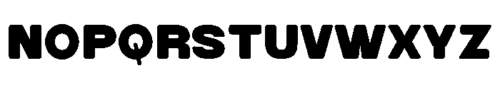 Toffee Regular Font UPPERCASE