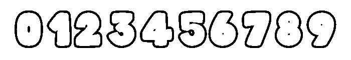 Toffee Soda Outline Font OTHER CHARS