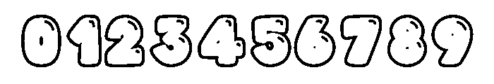 Toffee Soda OutlineShine Font OTHER CHARS