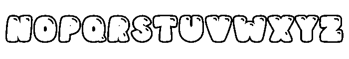 Toffee Soda OutlineShine Font UPPERCASE
